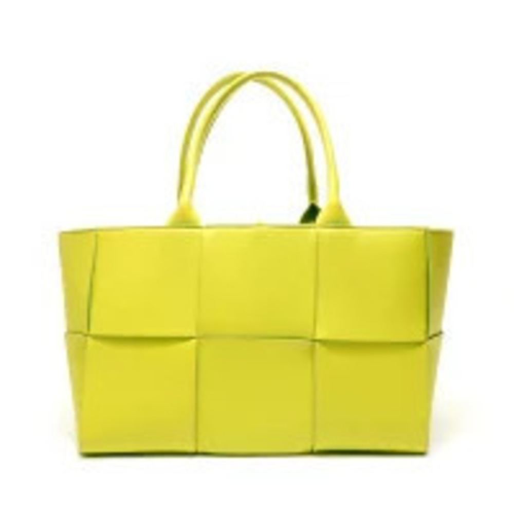 Bottega Veneta Maxi Intrecciato Handbag Yellow